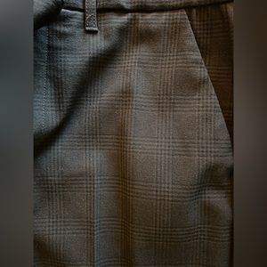 NWT Zara Brown Plaid Trousers